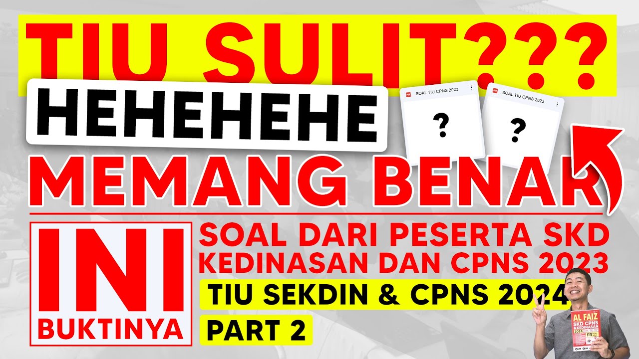 SOAL CPNS 2024 TIU TERBARU - YouTube