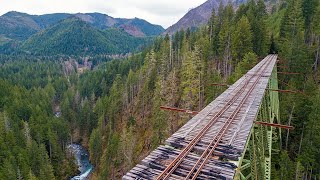 Stunning and scary Vance Creek Bridge PNW