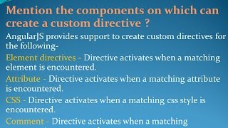 Latest Angular JS Interview Questions and Answers for freshers and experienced– Part 4