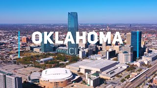 Oklahoma City downtown - day and night | 4K drone footage