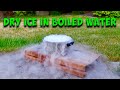 DRY ICE IN BOILED WATER - SCIENCE EXPERIMENT