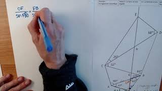 enseignement scientifique première  calcul distance triangulation