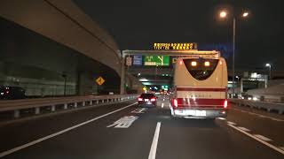 首都高速道路6号向島線　箱崎PA　⇒　湾岸線　大黒PA  2019/07/15