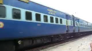 17644 Circar Express honking at Kadiyam Railway Station