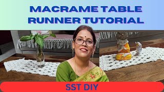 Macrame Table Runner Tutorial || Super Easy to make || Super Elegant || Classy || Stylish || Modern