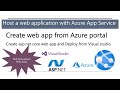 Creating and Hosting ASP.NET Core Web Apps with Azure App Service Web App and Visual Studio