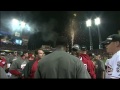 the reds clinch nl central on walk off homer