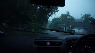 ☔️Driving in the Heavy Rain😴for relaxing \u0026 deep sleep💤