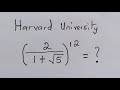 Harvard University 🎓 Entrance Exam | See how l used Fibanocci's sequence and formula to solve this