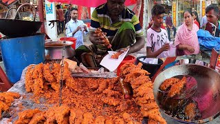 This Man Sells Tasty Shrimp Chop / Shrimp fry -Yummy Chingri Head recipe | Bangladeshi Street Food