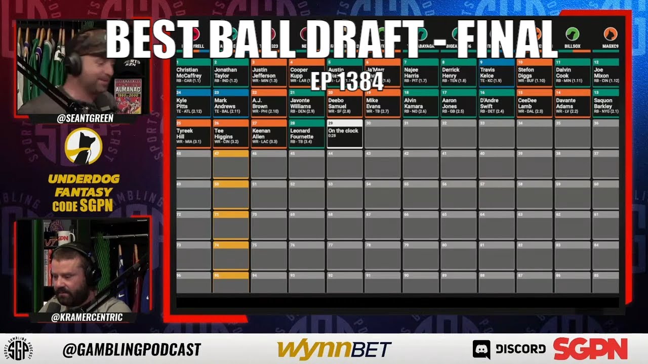 Fantasy Football Best Ball Draft 17.0 - Underdog Fantasy Best Ball ...