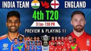 India vs England 4th T20 Match Playing 11 2025 | IND vs ENG Playing 11 | Ind vs Eng T20 Series 2025