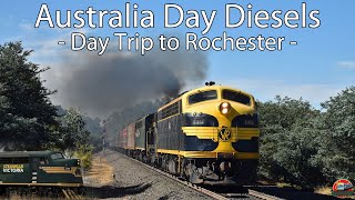 Streamliners \u0026 T Roll to Rochester | Steamrail - Australia Day Diesels 2025 | S313, T364 \u0026 S301