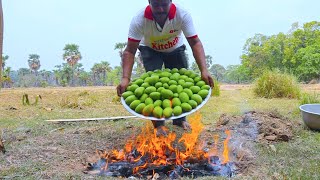 Village style Mango juice prepared for village people | Bengali Aam pora Sorbot Recipe