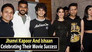 Jhanvi Kapoor And Ishaan Celebrating Their Movie Success | Celeb Tribe | Desi Tv | TB2
