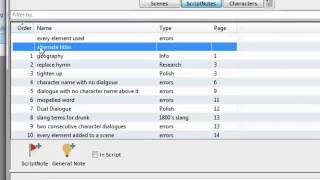 Final Draft 9 for Windows | ScriptNotes Navigator Tutorial