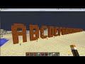 ABC alphabet in MINECRAFT, learn to build