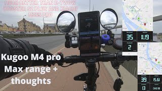 Kugoo m4 pro (2020 13Ah) range test review after 1 month of use