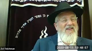 Dvar Chizuk 8-11-2020 - By Rabbi Zvi Teichman