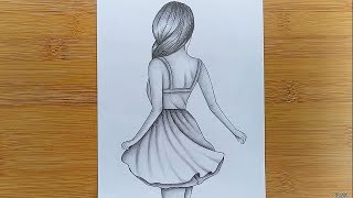 How to draw easy Girl Drawing for beginners - Step by step
