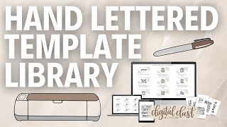 A Hand Lettered Template Library for Your Creativity! | Digital dust subscription for beginners