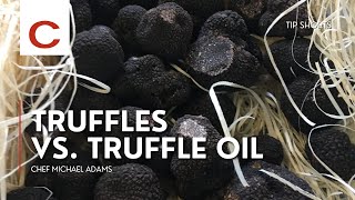 Truffles vs. Truffle Oil | Chef Michael Adams | Tips #shorts