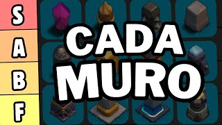 TIER LIST de CADA MURO de PEOR a MEJOR 💥 (Clash of Clans)