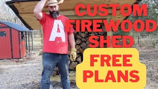 Build a Custom Firewood Shed With Upcycled Material