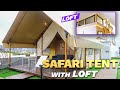 Luxury Safari Tent with Loft, Bathroom & Kitchnette