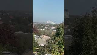 В Донецке виднеется дым и в Куйбышевском районе