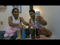 🎎🎭 හස්බන්ඩ් vs වයිෆ් monster testing ගැටුම 🔥 monster drink