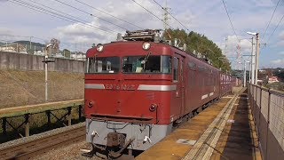 ED76-1022号機+コキ100系貨車(20両) 4081レ 鍋島行 けやき台駅通過