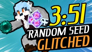 The Minecraft Glitched Random Seed World Record is INSANE