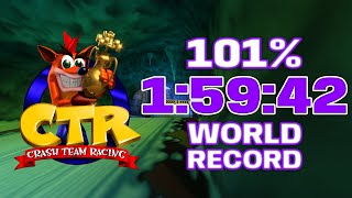 [World Record] Crash Team Racing 101% - 1:59:42