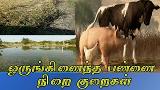 ஒருங்கிணைந்த பண்ணை  கூட்டு தொழில் நன்மைகள் மற்றும் தீமைகள் pig,hen,cow,goat,fish,kadai farm,