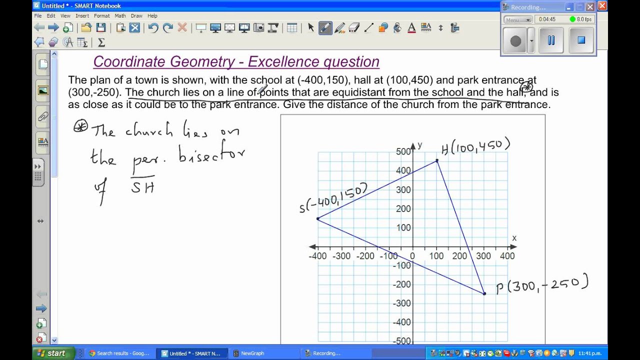 Use Coordinate Geometry To Solve Real Life Problems - Part 1 - YouTube