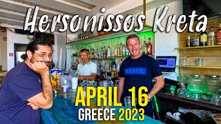 Hersonissos Crete, walking tour in 4k, Kreta, Greece 2023