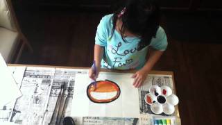 Audrey Paints A Mandarin Orange(#3)