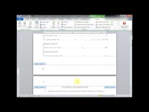 Insert Sections with Different Page Numbers (Word) Insert Sections with Different Page Numbers (Word)