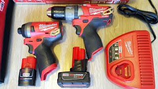 Комплект Milwaukee 2596 (шуруповерт 2503 + импакт 2553) ЧАСТЬ-2