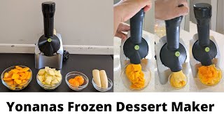 Yonanas Frozen Dessert Maker with 4 Different Fruits | Healthy/Vegan | Product L