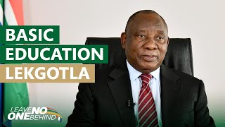 President Ramaphosa addresses the opening of the 2024 Basic Education Sector Lekgotla Conference