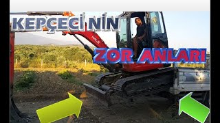 Kepçeci ne yapacağını şaşırdı  / kepçenin zor anları/ kepçe kazaları/kepçe kazıları