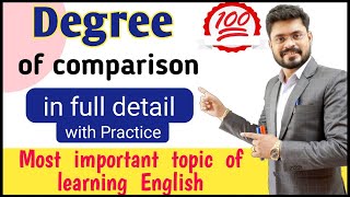 Degree Of Adjectives | Rules, Uses, Examples, Concept In Hindi | Degree Of  Comparison In Detail