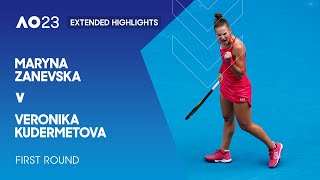 Maryna Zanevska v Veronika Kudermetova Extended Highlights | Australian Open 2023 First Round