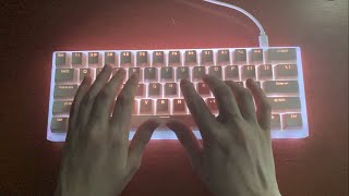 ASMR Typing on Mechanical Keyboards (no talking)