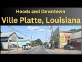 Hoods and Downtown in Ville Platte, LA | Dash Cam Driving Tour Louisiana 4K