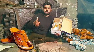 Making An Arabic Handmade Leather Shoes (Sandals) Step By Step Process