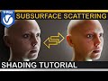 V-Ray | How to make REALISTIC HUMAN SKIN | ALSurface, FastSSS2, Subsurface Scattering & Translucency