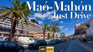 Driving Through the Port of Mahón and the City 🇪🇸🚕   Menorca Spain  Balearic Islands 4K HDR  2024